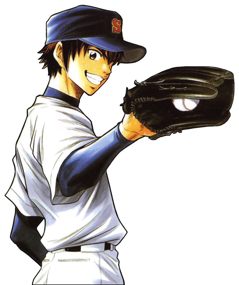 Official Art. Ace of the Diamond (Diamond no Ace). Eijun Sawamura