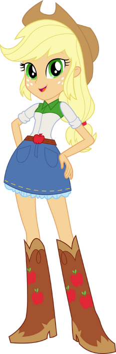 Equestria girls applejack vector by icantunloveyou-d9olx4j