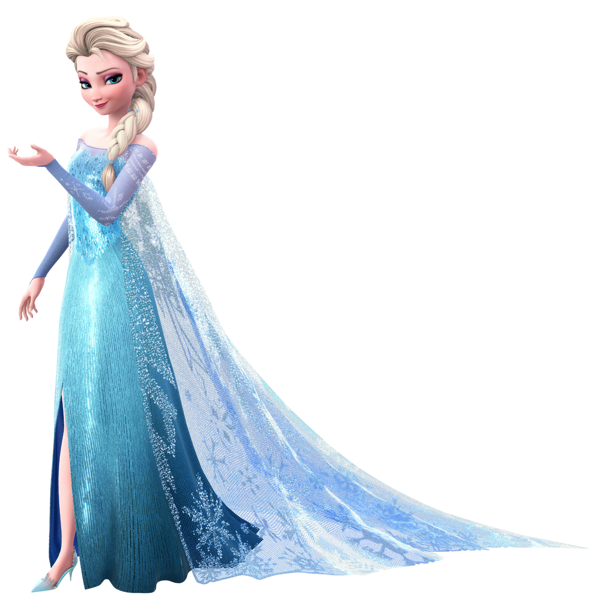 Disney Frozen Elsa Ice Dress Looking Down Women's T-Shirt 