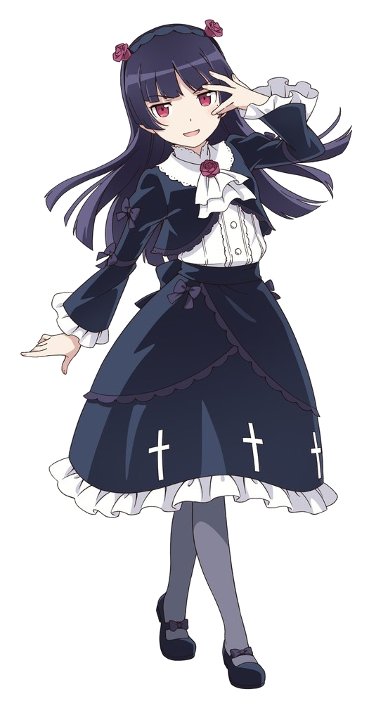 Anime Oreimo Mangaka Light novel Wikipedia, Anime, black Hair, cartoon,  girl png