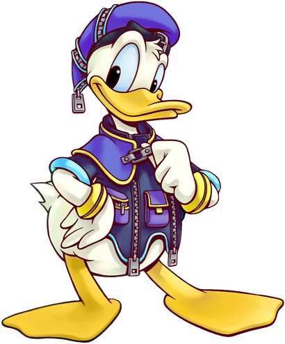 Donald Duck Short Sleeves Empire Waist Dress
