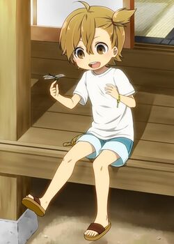 Naru at the beach // Barakamon