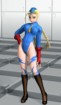 hands on floor, braids, thighs, Cammy White, long hair, video game