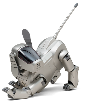 Silver robot dog toy outlet