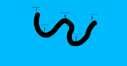 A single worm-like line across a simple background, with the labels, from left to right, being: Western Region, Central-Western Region, Direct Center, Central-Eastern Region, and Eastern Region