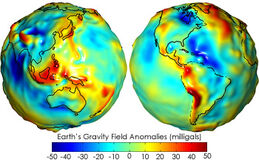 Gravity anomalies on Earth