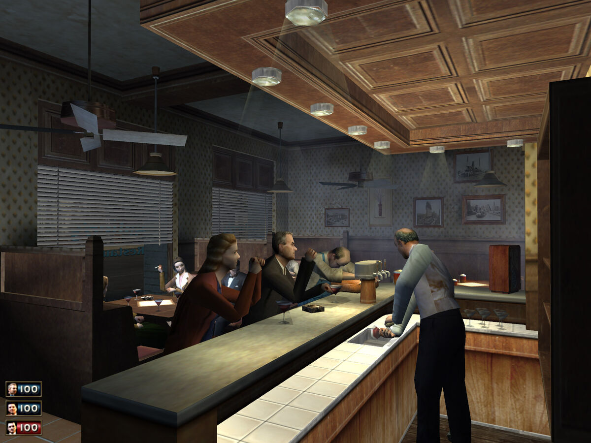 Game bar. Mafia the City of Lost Heaven бар Сальери. Mafia Definitive Edition бар Сальери. Бар Сальери мафия 2. Бар Сальери мафия 1 ремейк.