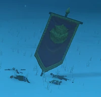 Flag on the battlefield