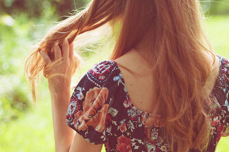 Back-floral-girl-hair-red-hair-redhead-Favim