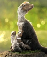 A Dakotarpator with a few of it's hatchlings.