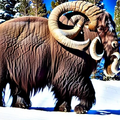 Mammoth with Rams (Arimammuthus aries)