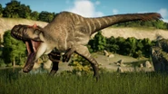 Yuty.png (1.37 MB) A Yutyrannus from Jurassic World: Evolution 2. The animal is largely accurate to reality, aside from it's size, suggesting it may have been cloned by Biosyn as opposed to Ingen.
