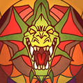 Stained Glass Dragon Knight Portrait.png