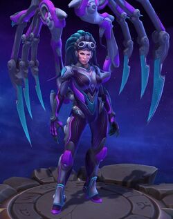 Kerrigan cosplays as Overwatch hero D.Va in Heroes of the Storm