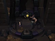 Harrison Jones in the Tomb of the Spider Queen.