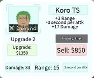 Koro TS Upgrade 2 Card
