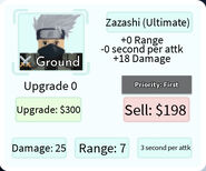 Zazashi (Ultimate) Base Upgrade Card