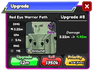 Red Eye Warrior Path Upgrade 7 Card