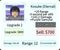 Kosuke (adult)  Trade Roblox All Star Tower Defense (ASTD) Items