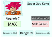 Super God Koku Upgrade 7 Card
