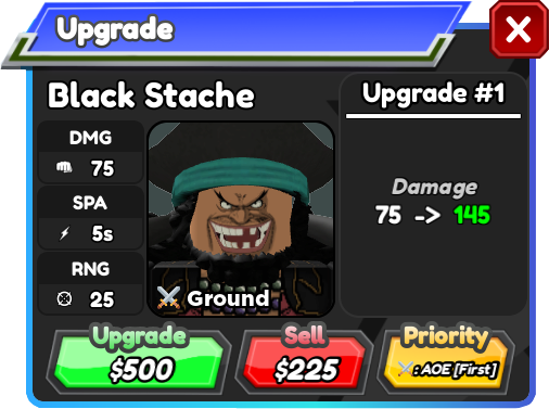Black Stache (Blackbeard) | Roblox: All Star Tower Defense Wiki | Fandom