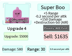 Super Boo (Tokens) - Super Buu (Gotenks), Roblox: All Star Tower Defense  Wiki