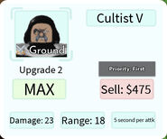 Cultist V Upgrade 2 Card