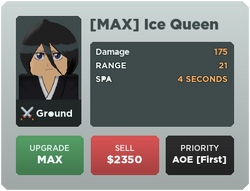 Ice Queen (Rukia Kuchiki)  Roblox: All Star Tower Defense Wiki