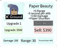 Paper Beauty Upgrade 1 Card