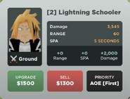 Lightning Schooler Upgrade 2 Card