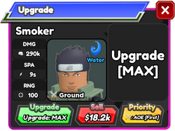 Smoker (Asuma Sarutobi), Roblox: All Star Tower Defense Wiki