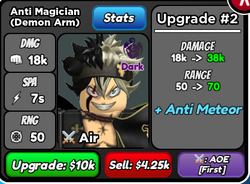 Anti Magician (Demon Arm) - Timeskip Asta (Devil Arm)