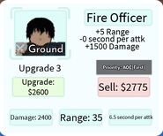 Fire Officer Upgrade 3 Card