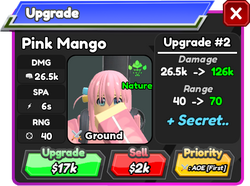 Pink Mango (Bocchi), Roblox: All Star Tower Defense Wiki