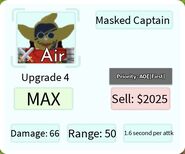 Masked Captain Upgrade 4 Card