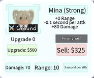 Mina (Strong) Deployment Card
