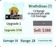 Wrathdioas (Rage) Upgrade 1 Card