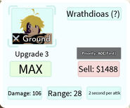 Wrathdioas (Rage) Upgrade 3 Card