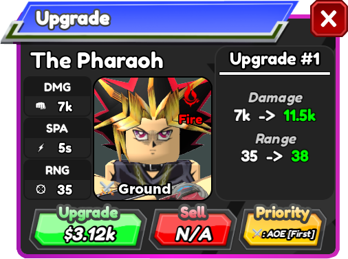 The Pharaoh (Yami Yugi) | Roblox: All Star Tower Defense Wiki | Fandom The Pharaoh (Yami Yugi) | Roblox: All Star Tower Defense Wiki | Fandom