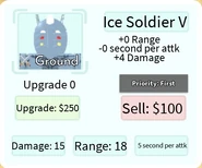 Ice Soldier Base Upgrade Card