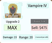 Vampire IV Upgrade 2 Card