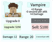 Vampire Base Upgrade Card