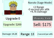 Naruto (Sage Mode) | Roblox: All Star Tower Defense Wiki ...