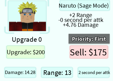 Naruto (Sage Mode) | Roblox: All Star Tower Defense Wiki | Fandom
