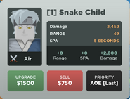 Snake Child Upgrade 1 Card