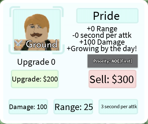 Pride (Escanor), Roblox: All Star Tower Defense Wiki