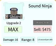 Sound Ninja Upgrade 2 Card