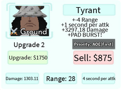 Tyrant (Furious) - Kuma (Damaged), Roblox: All Star Tower Defense Wiki