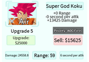 Super God Koku Upgrade 5 Card