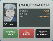 Snake Child Upgrade 5 Card